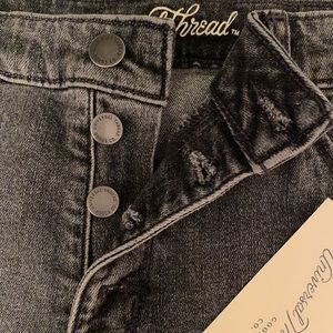 High Rise Denim Shorts